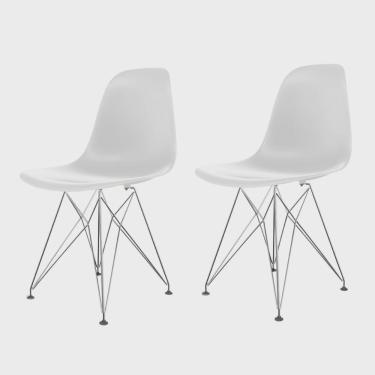 Imagem de Conjunto com 2 Cadeira para Sala de Jantar Eames Pp Eiffel