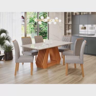 Imagem de Sala de Jantar Agata 180cm com 6 Cadeiras Juliana