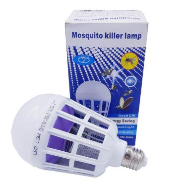 Imagem de Lâmpada Luz Led 15 Watts Mata Mosquito Insetos Pernilongo Repelente