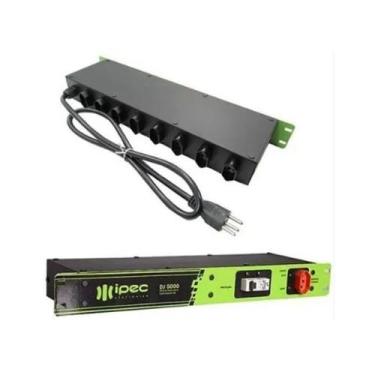 Imagem de Régua De Tomadas 20A Para Rack Com Disjuntor 32A DJ5000 Ipec