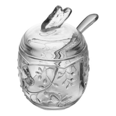 Imagem de Açucareiro Cristal C/ Pegador Borboletinha Mesa Posta 220ml - Lyor