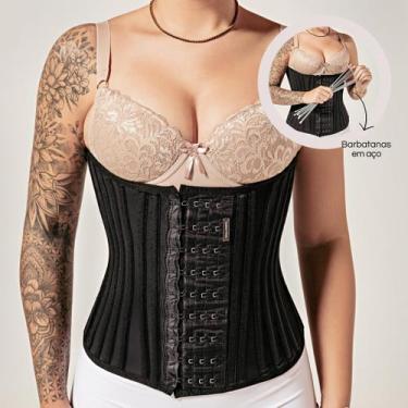 Imagem de Cinta Modeladora Feminina Redutora de Medidas x 33 Barbatanas de Aço -