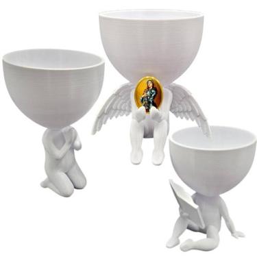 Imagem de Kit 3  Vasos Plantas Santa Joana D Arc Capelinha Oração - Point da Fe