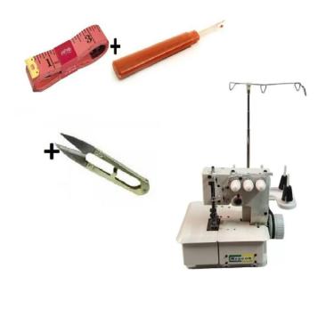 Imagem de Máquina de Costura Galoneira Bracob 3 Agulhas Semi Industrial. + 3 Itens de Graça
