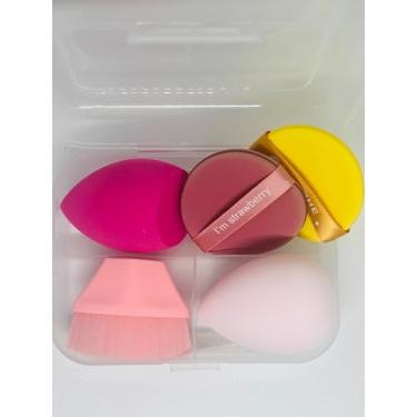 Imagem de Kit Pincéis e Esponjas para Maquiagem Profissional com Estojo – Aplicação de Base, Corretivo, Contorno, Pó, Blush e Iluminador - 2 modelos (Modelo 2)