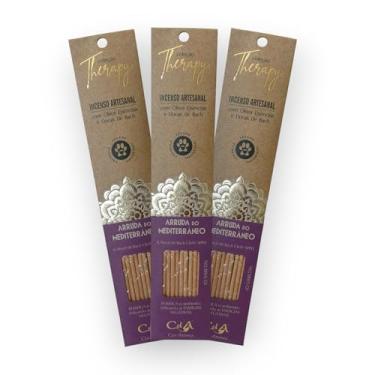 Imagem de Kit com 3 Incensos Naturais e Artesanais Vareta Therapy Arruda do Mediterrâneo e Floral de Bach CRAP APPLE