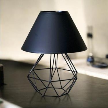 Imagem de Abajur Aramado Diamante 3D Moderno Bivolt Bocal E27 - A.M Iluminação