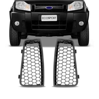 Imagem de Par Moldura Da Grade Parachoque Ecosport Grafite