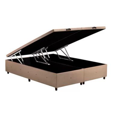 Imagem de Base P- Cama Box Queen Com Baú Design Para Colchão 160 Cm Marrom
