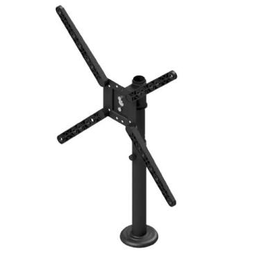 Imagem de Suporte de ferro para monitor tv de mesa sobrepor para tela de 10 a 55