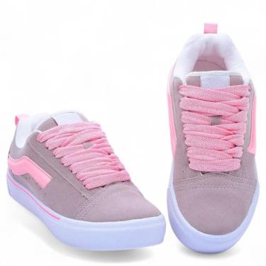 Imagem de Tênis KNU Masculino Feminino Skool StreetWear Skatista - Orion, Cinza,