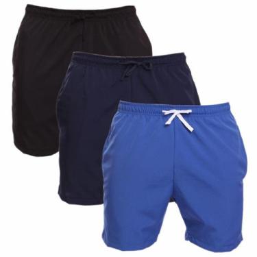 Imagem de Kit 3 Shorts Masculino Tactel Praia Verão Corrida Academia Treino - Br