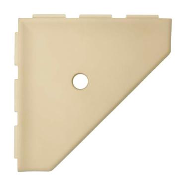 Imagem de Questech Prateleira de chuveiro decorativa, prateleira de chuveiro de canto de 20 cm para chuveiro interno – preparada para construção nova, organizador de chuveiro para paredes de azulejo, suporte de