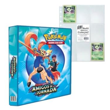 Imagem de Álbum Pasta Fichário Pokemon Escarlate e Violeta Amigos de Jornada com 10 Folhas Plásticas Cards