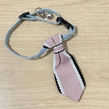 Imagem de Coleira Com Gravatinha Para Cachorro Rosa - petluan