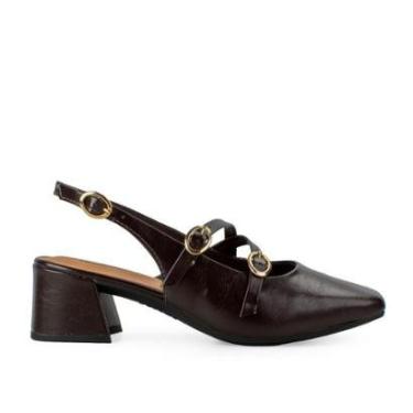 Imagem de Sapato Slickback feminino Dakota D0081 Marrom-Feminino