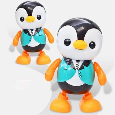 Imagem de Brinquedo Infantil Boneco Pinguim Dançarino Interativo Com Som E Luz. 