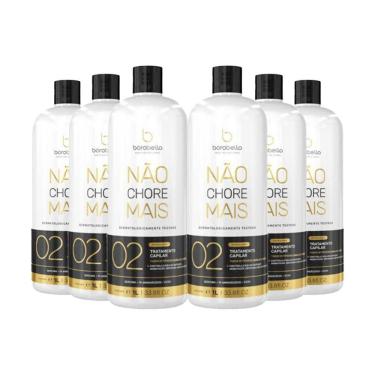 Imagem de Kit 6 Escovas Progressivas Borabella Não Chore Mais Orgânica 1 Litro