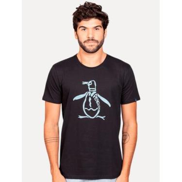 Imagem de Camiseta Original Penguin Masculina Big Blue Mascot Logo Preto, XXL/GG