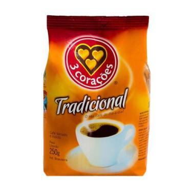 Imagem de Café 3 Corações Tradicional com 250g, 250g
