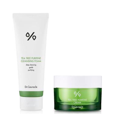 Imagem de Espuma de limpeza purifina e creme Skincare Dr.Ceuracle Tea Tree - lee