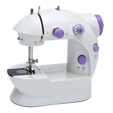 Imagem de Mini Maquina De Costura Portátil C Pedal De Controle Manual - Alinee