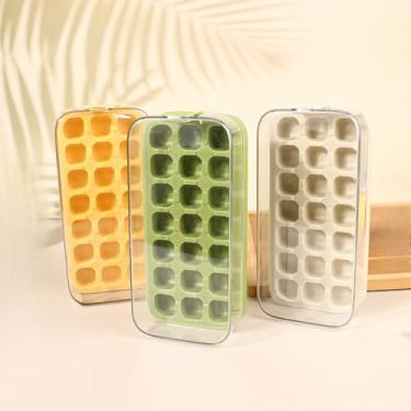 Imagem de Forma de Gelo Silicone Bandeja 21 Cubos(Amarelo)