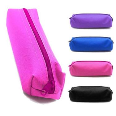 Imagem de Estojo Escolar Nylon Pequenos 1 compartimento com Zíper 22x50x50mm - A