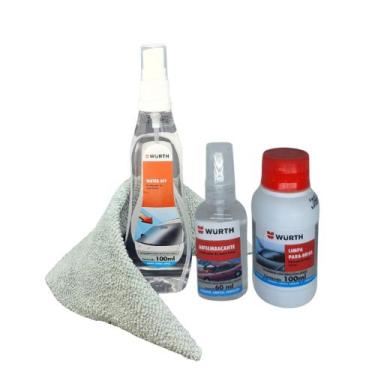Imagem de Kit Antiembaçante+ Limpa Para- Brisa+ Walter Off+ Flanela Grátis Produ