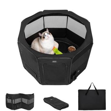 Imagem de Petsfit Cercadinho para Cães, Cercadinho Pop-Up de 29,5" Resistente para Animais Pequenos, Canil para Cães, Canil Dobrável Portátil para Filhotes E Gatos, Interno E Externo com Estojo de Transporte, P
