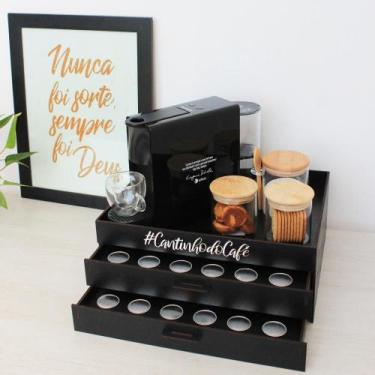 Imagem de Bandeja com 2 Gavetas Porta Cápsulas Café Dolce Gusto ou Três Corações