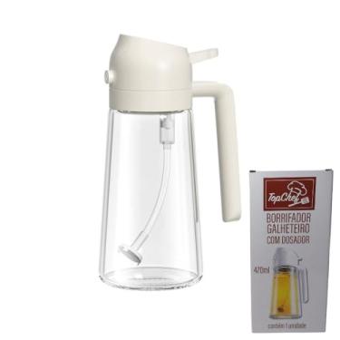 Imagem de Spray Borrifador de Azeite e Óleo, Dosador Multiuso em Vidro para Temperos, Controle de Calorias, Fácil Limpeza, Ideal para Churrasco, Airfryer, Salada e Cozinha Saudável