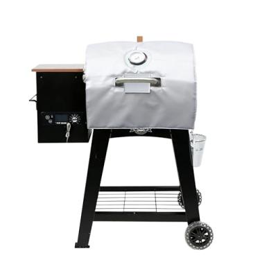 Imagem de Cobertor de isolamento para Pit Boss Lexington/Sportsman/Navigator 550/540/500 Wood Pellet Smoker Grill,PB500NX PB500SP PB550G Acessório de grelha para fumar no inverno, prata
