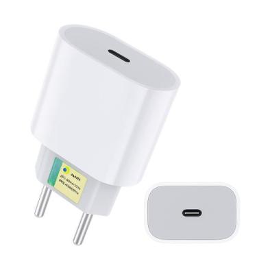 Imagem de Fonte Carregador Turbo 20W Tipo C com Entrada USBC Compatível com Dive