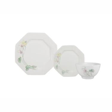 Imagem de Serviço de 18 Peças com Bowl em Porcelana, Decoração Encanto, Porcelana Schmidt