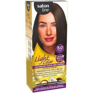 Imagem de Tinta Coloração Light Color 5.0 Castanho Claro Salon Line