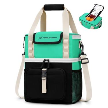 Imagem de Maelstrom Lancheira para mulheres, lancheira masculina com isolamento de 20 L, à prova de vazamento, bolsa térmica macia com tampa flip top de acesso rápido para trabalho, praia, viagens, acampamento