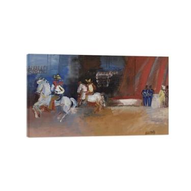 Imagem de LXURY Impressão de arte de parede em tela de moldura de madeira - Reproduções de imagens em tela famosas - Pôster de pintura de arte escolar para decoração de parede de escritório em casa 40 x 70 cm