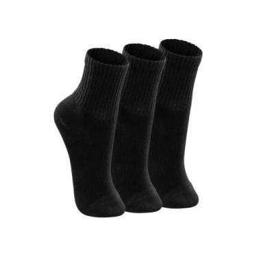 Imagem de Kit 3 meia lupo cano médio ref:2727 menino, Preto, 24/9