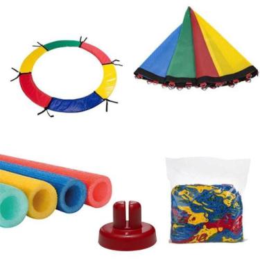 Imagem de Kit Acessório Premium para Cama Elástica 2,44M ChicoPlay Sem Mola PN
