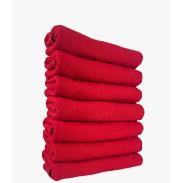 Imagem de Kit 5 panosde copa prato pé de galinha 41x68 vermelho lmt