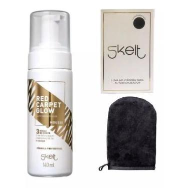 Imagem de Skelt autobronzeador em mousse 140ml + luva aplicadora 