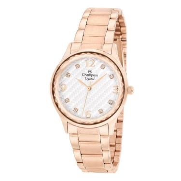 Imagem de Relógio CHAMPION feminino crystal rosê CN25583Z