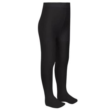 Imagem de Meia Calça Infantil Para Meninas Fio 20 Trifil, G, Preto