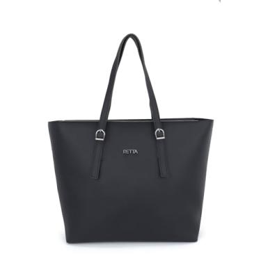 Imagem de Bolsa Feminina Grande de Ombro Alça Regulável e Nécessaire Retta (PRETA)