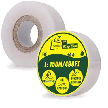 Imagem de Konload Fita de Enxerto de Viveiro, Fita Buddy para Árvores Frutíferas/Plantas, Filme Elástico Autoadesivo de Pe para Enxerto E Brotamento-Ferramenta de Enxerto de Jardim(3 Cm(1-1/5") de Largura, 2 Ro