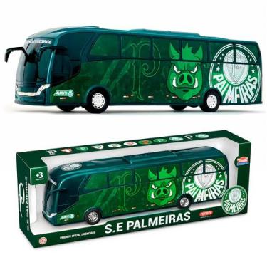 Imagem de Onibus Sociedade Esportiva Palmeiras Miniatura Realista Oficial Licenc