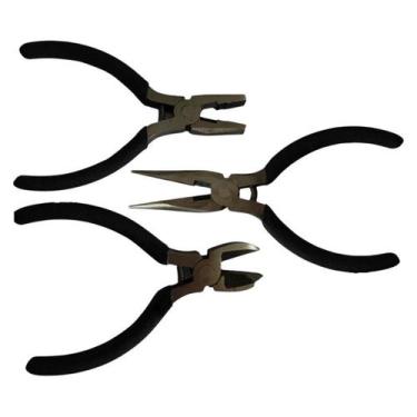 Imagem de 3 Mini Alicates Universal / Bico Meia Cana / Corte Diagonal - STARTOOL