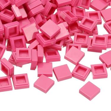 Imagem de PATIKIL 333 Pcs Flat Blocks Bulk, 1x1 Square Pink Red Classic Tiles Smooth Surface Mini Building Blocks Accessories Compatible Bricks Kits for Building Floor Walls Mosaic Pixel Arts