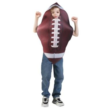 Imagem de DSplay Fantasia unissex de rúgbi para meninos, cosplay, fantasia de Halloween para crianças (3-7 anos)